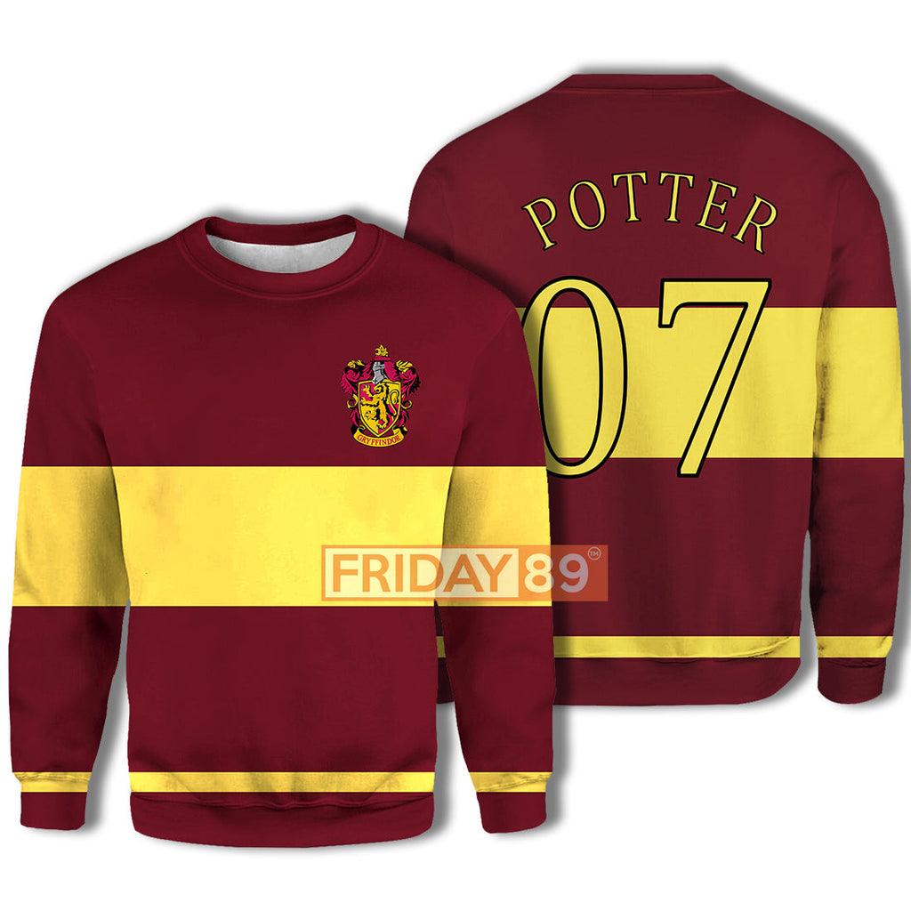  HP T-shirt HP Gryfindor Quidditch T-shirt Amazing High QualityHP Hoodie Sweater Tank 2023