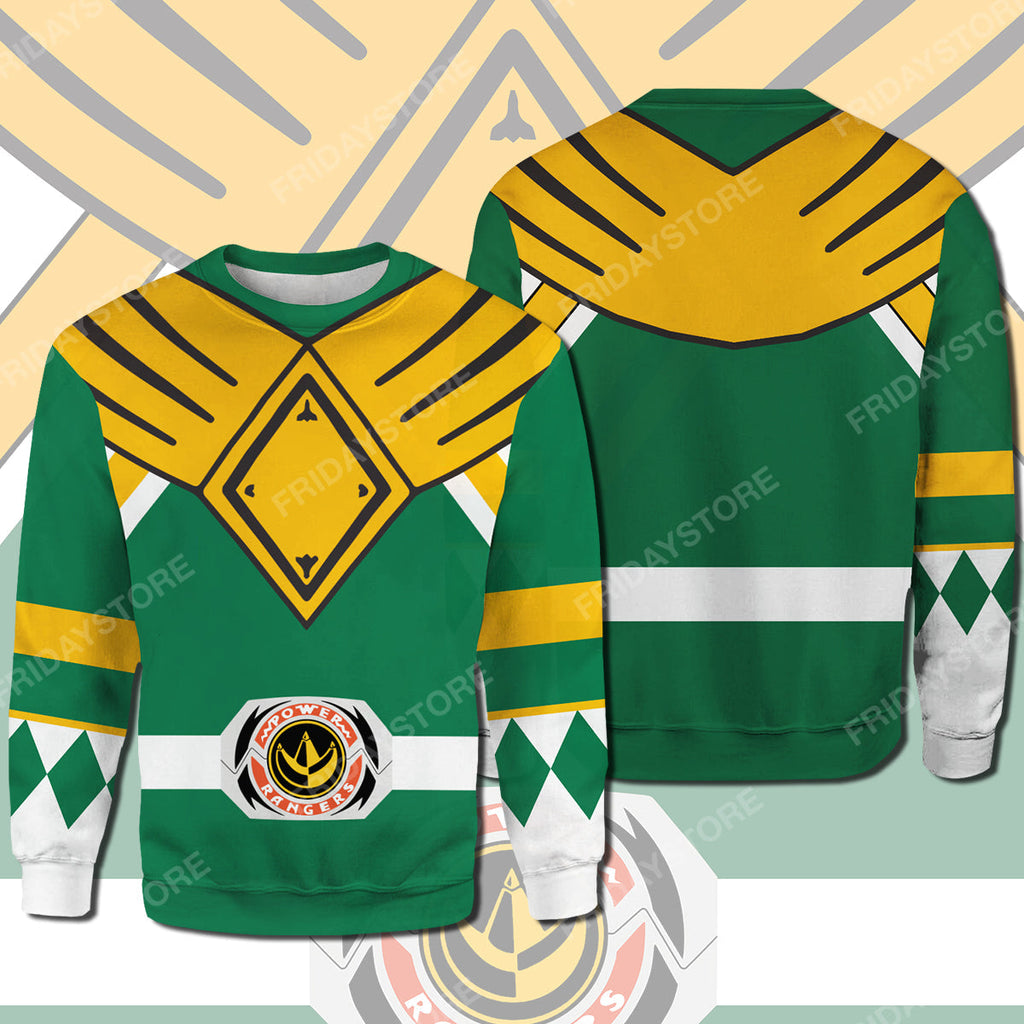  Power Ranger T-shirt Green Power Ranger Costume T-shirt Awesome Power Ranger Hoodie Sweater Tank 2023