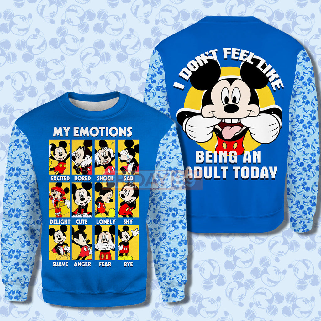  DN MK Mouse T-shirt MK Mouse My Emotions Don't Feel Like Being An  T-shirt Amazing DN Hoodie Sweater Tank