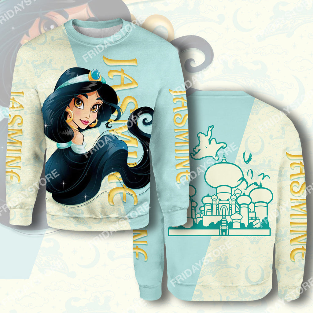  DN T-shirt Jasmine Aladdin Couple T-shirt Awesome DN Aladdin Hoodie Shirt Sweater Tank