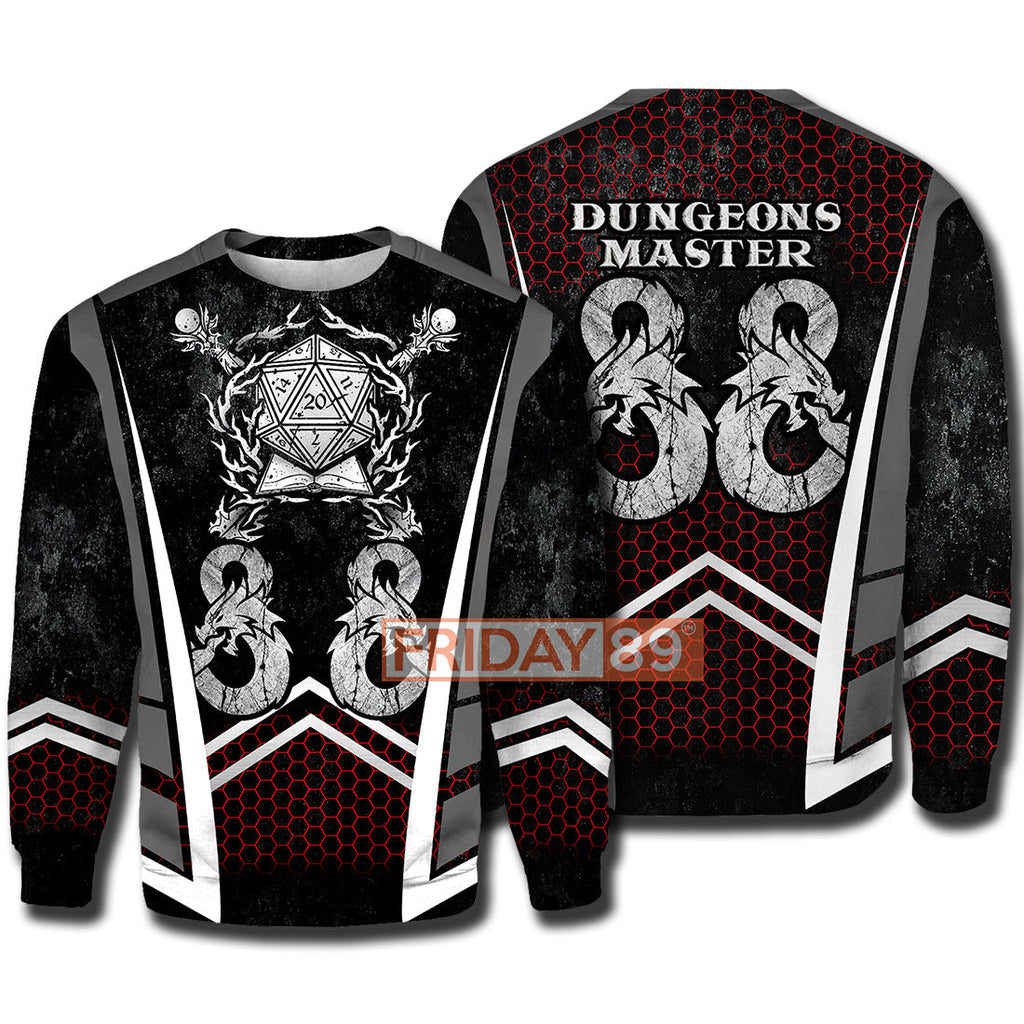  DnD T-shirt Game DnD DM Dungeons-Master Sublimation T-shirt Amazing DnD Hoodie Sweater Tank 