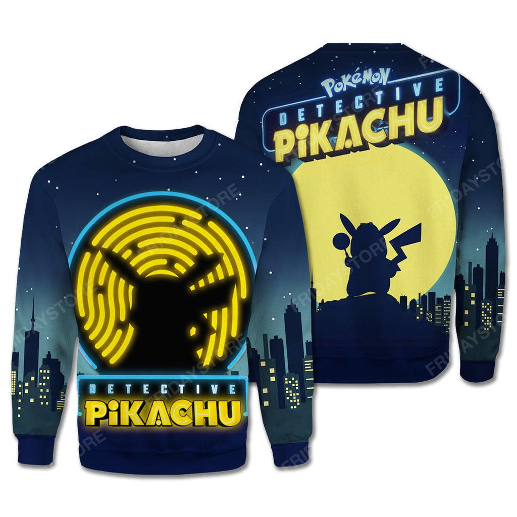 Pokemon T-Shirt Detective Pikachu Pokemon Night Hoodie Pokemon Hoodie