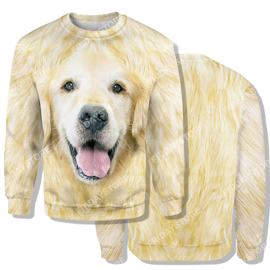 Gifury Dog Hoodie Golden Retriever All Over Print 3D Shirt Golden Retriever Dog Graphic T Shirt Dog Hoodie Sweater Tank 2024