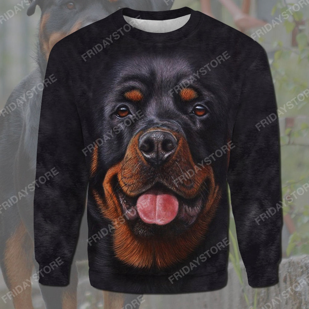 Gifury Dog Hoodie Rottweiler All Over Print 3D T-shirt Rottweiler Dog Graphic Shirt Dog Hoodie Sweater Tank 2023