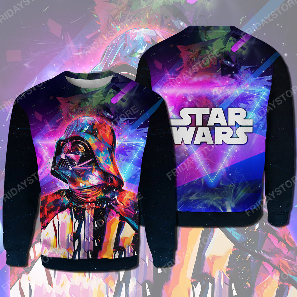  SW T-shirt SW Darth Vader Colorful T-shirt Cool High Quality SW Hoodie Sweater Tank 2023