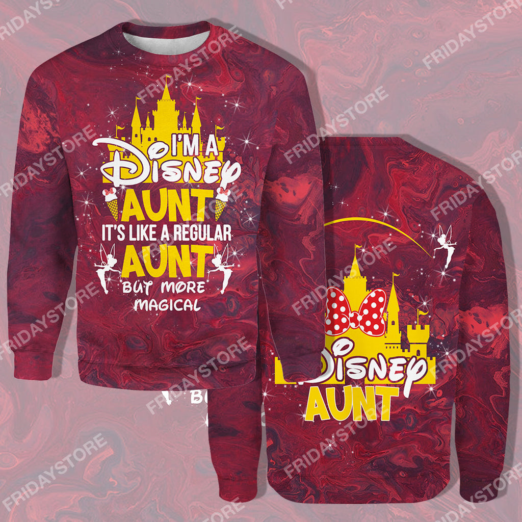  DN T-shirt Hoodie DN Aunt It's Like A Regular Aunt But More Magical Quote T-shirt Cute Aunt Tshirt Hoodie Sweater Tank