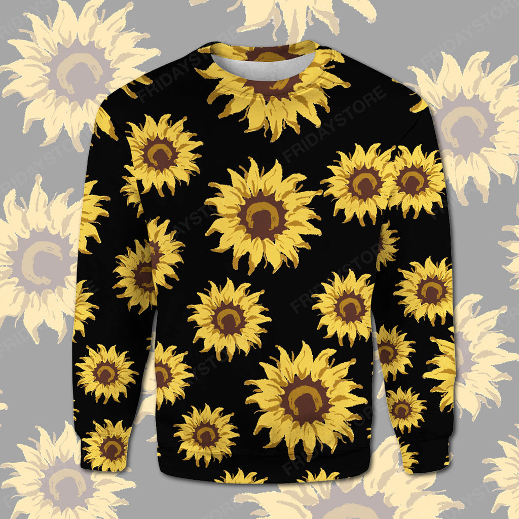 Gifury Sunflower Hoodie Women Yellow Sunflower T-shirt Sunflower Shirt Sweater Tank 2023