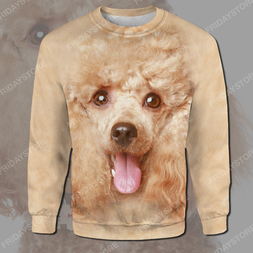 Gifury Dog Hoodie Poodle All Over Print 3D T-shirt Poodle Dog Graphic Shirt Dog Hoodie Sweater Tank 2023