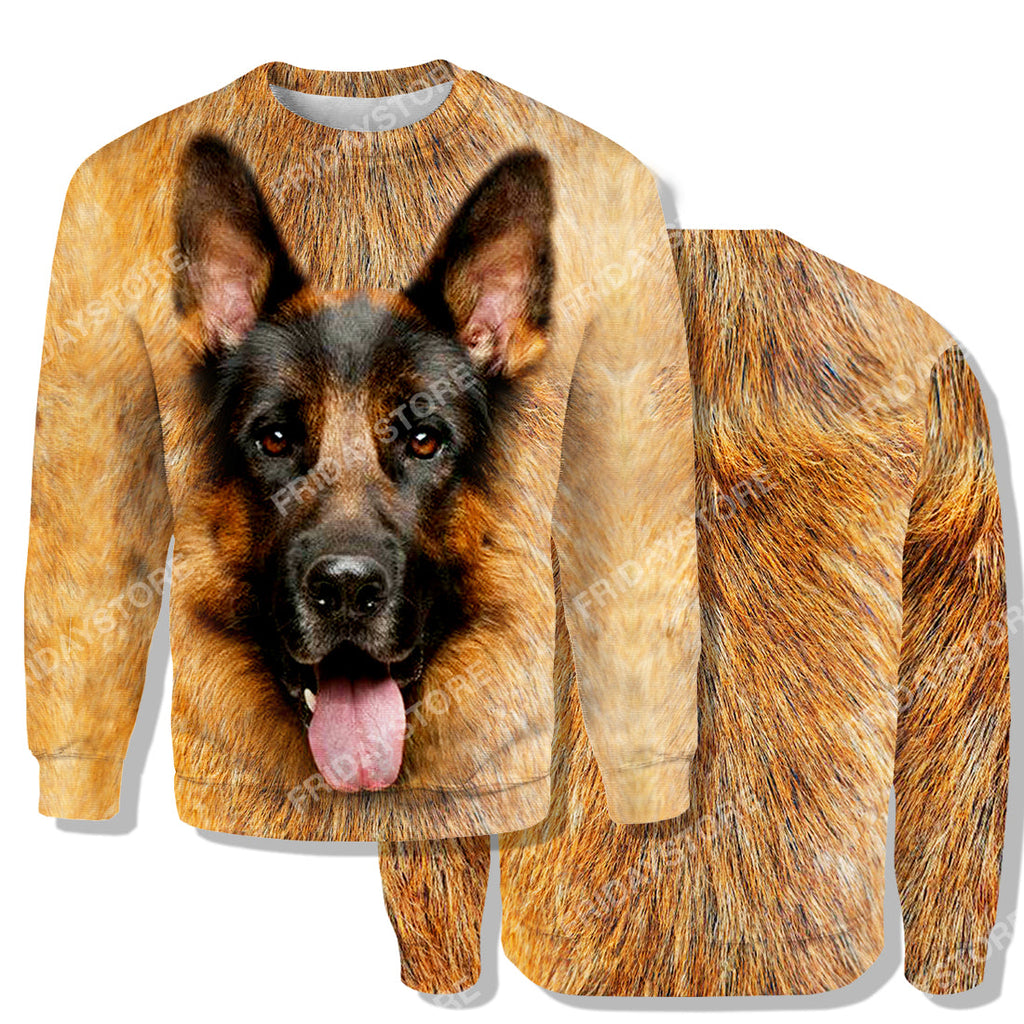 Gifury Dog Hoodie German Shepherd All Over Print 3D hoodie T-shirt German Shepherd Dog Graphic Shirt Dog Hoodie Sweater Tank 2024