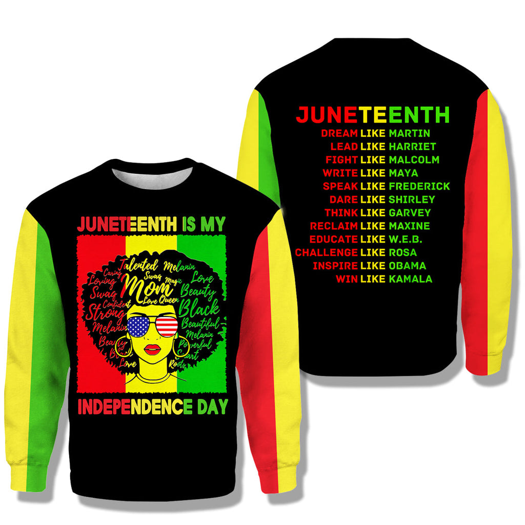Melanin Black Culture Shirt Juneteenth Is My Independence Day T-shirt Hoodie Freeish 1865 Juneteenth Freedom Day