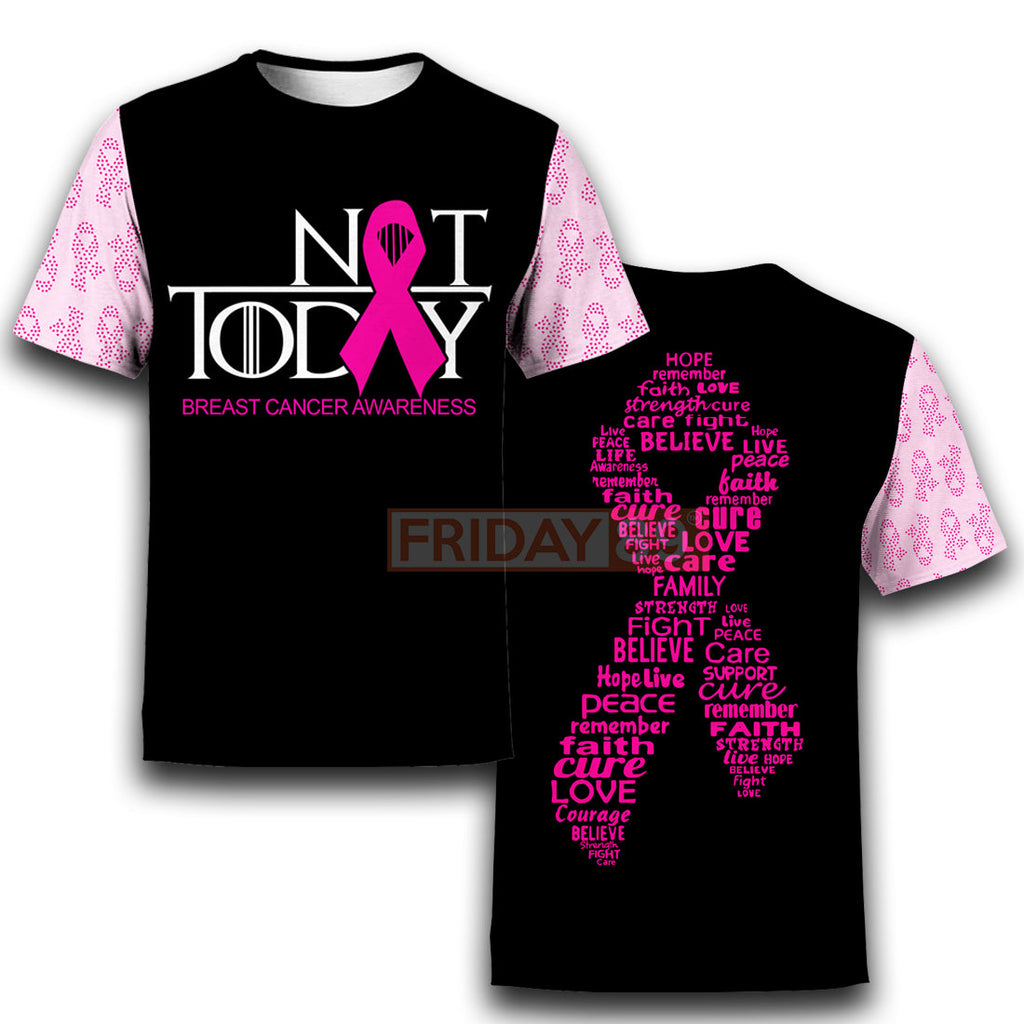 Gifury Breast Cancer Hoodie Not Today Breast Cancer Awareness T-shirt Breast Cancer Shirt 2022