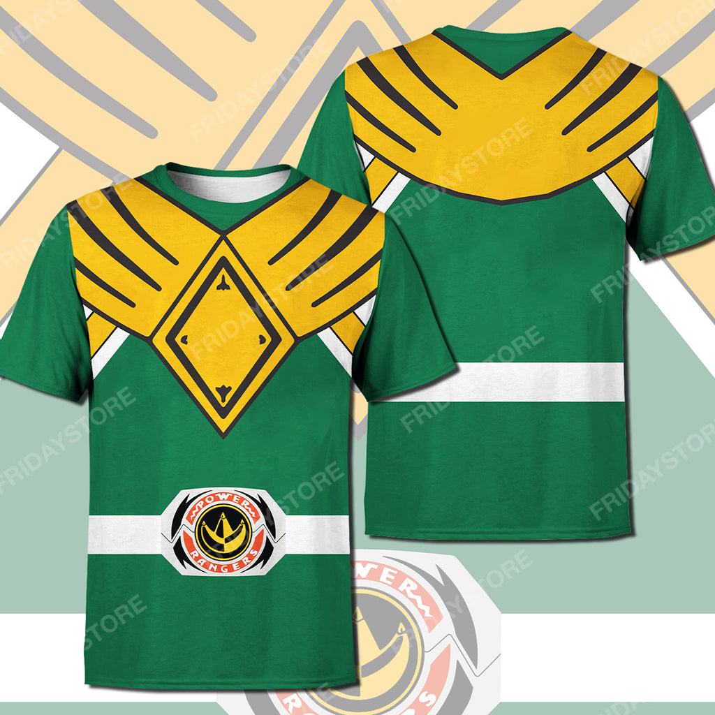  Power Ranger T-shirt Green Power Ranger Costume T-shirt Awesome Power Ranger Hoodie Sweater Tank 2025