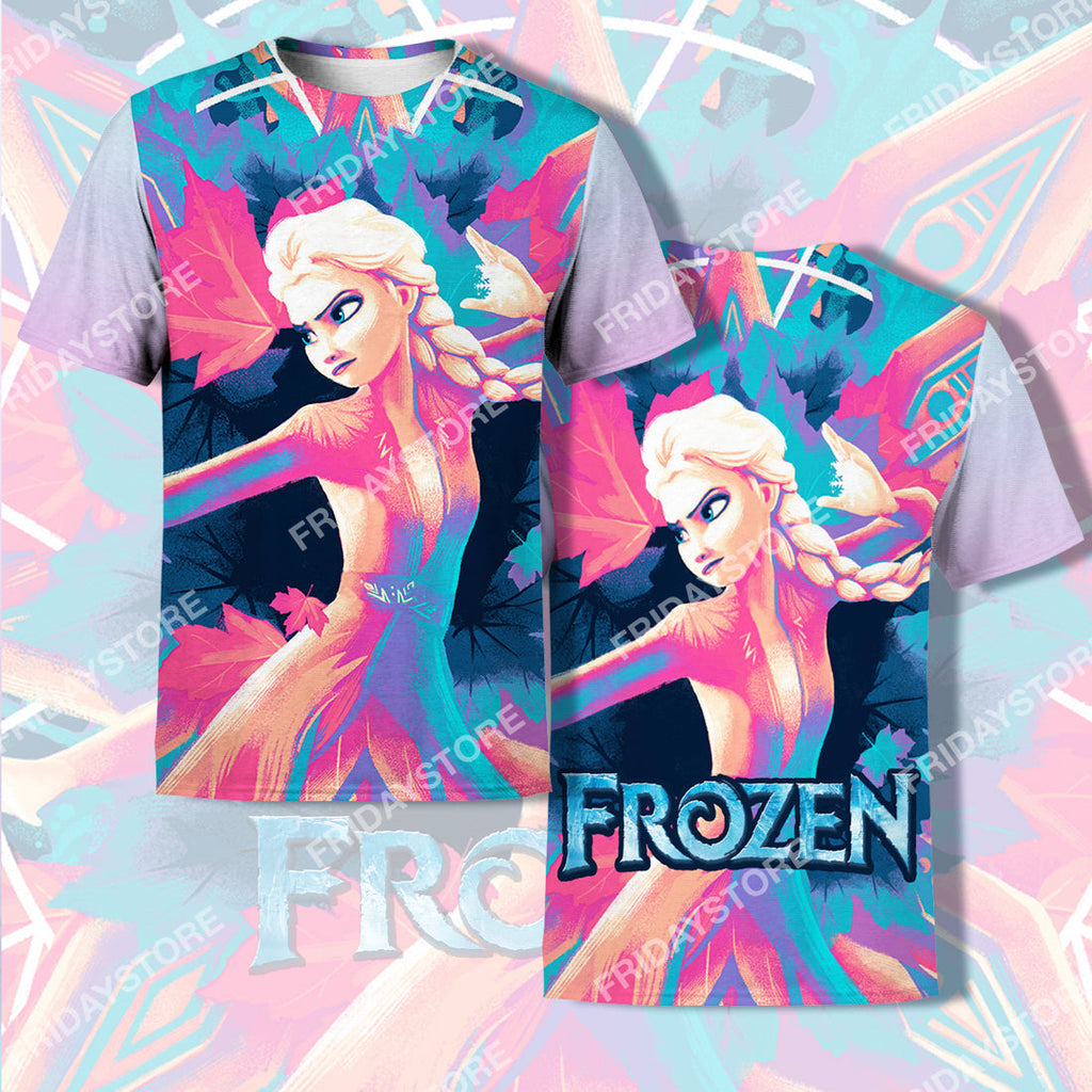  DN T-shirt Elsa And The Four Elemental Spirits T-shirt Awesome DN Frozen Hoodie Sweater Tank Elsa Hoodie Apparel