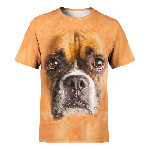 Gifury Dog T-shirt Boxer All Over Print 3D  T-shirt Boxer Dog Graphic Shirt Dog Hoodie Sweater Tank 2028