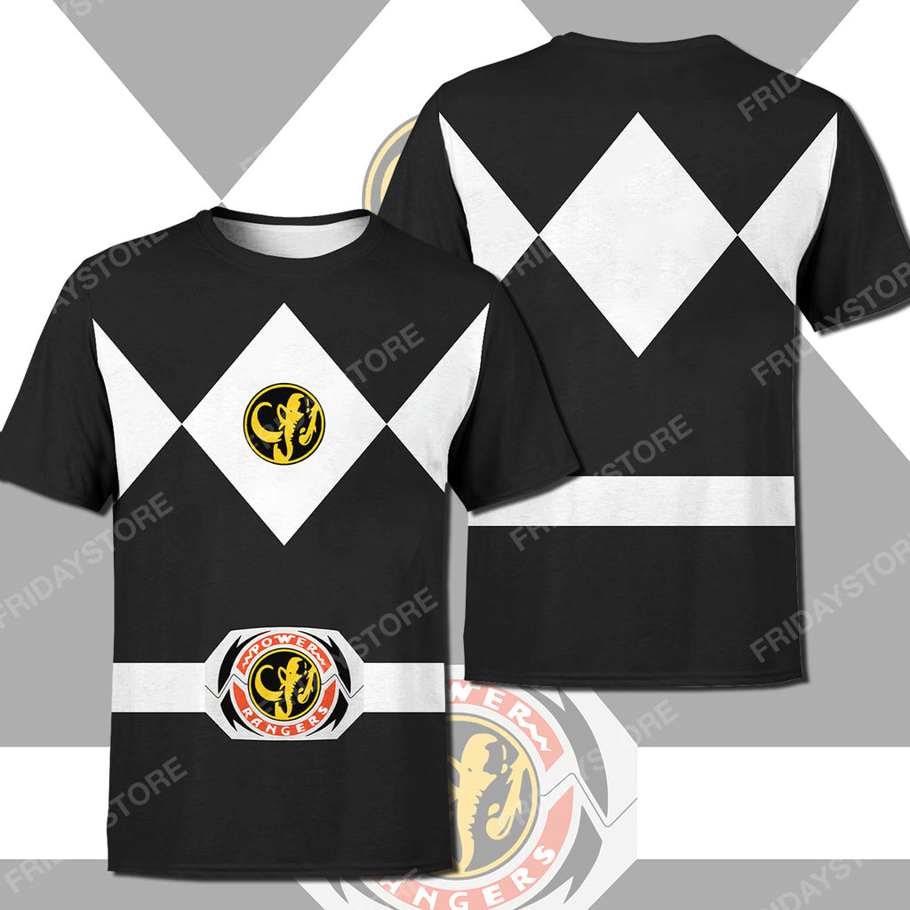  Power Ranger T-shirt Black Power Ranger Costume T-shirt High Quality Power Ranger Hoodie Sweater Tank 2025