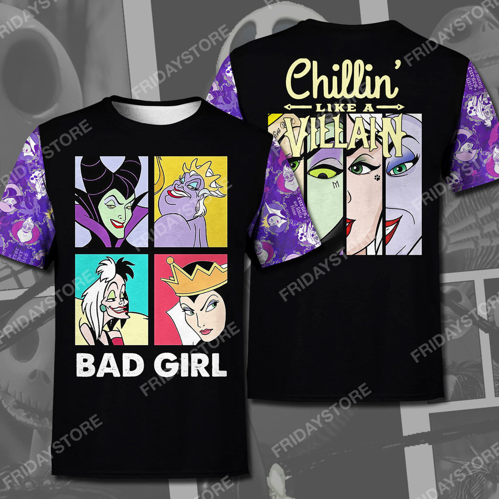  DN T-shirt Chillin Like A Villain Bad Girl T-shirt Amazing High Quality DN Villain Hoodie Sweater Tank