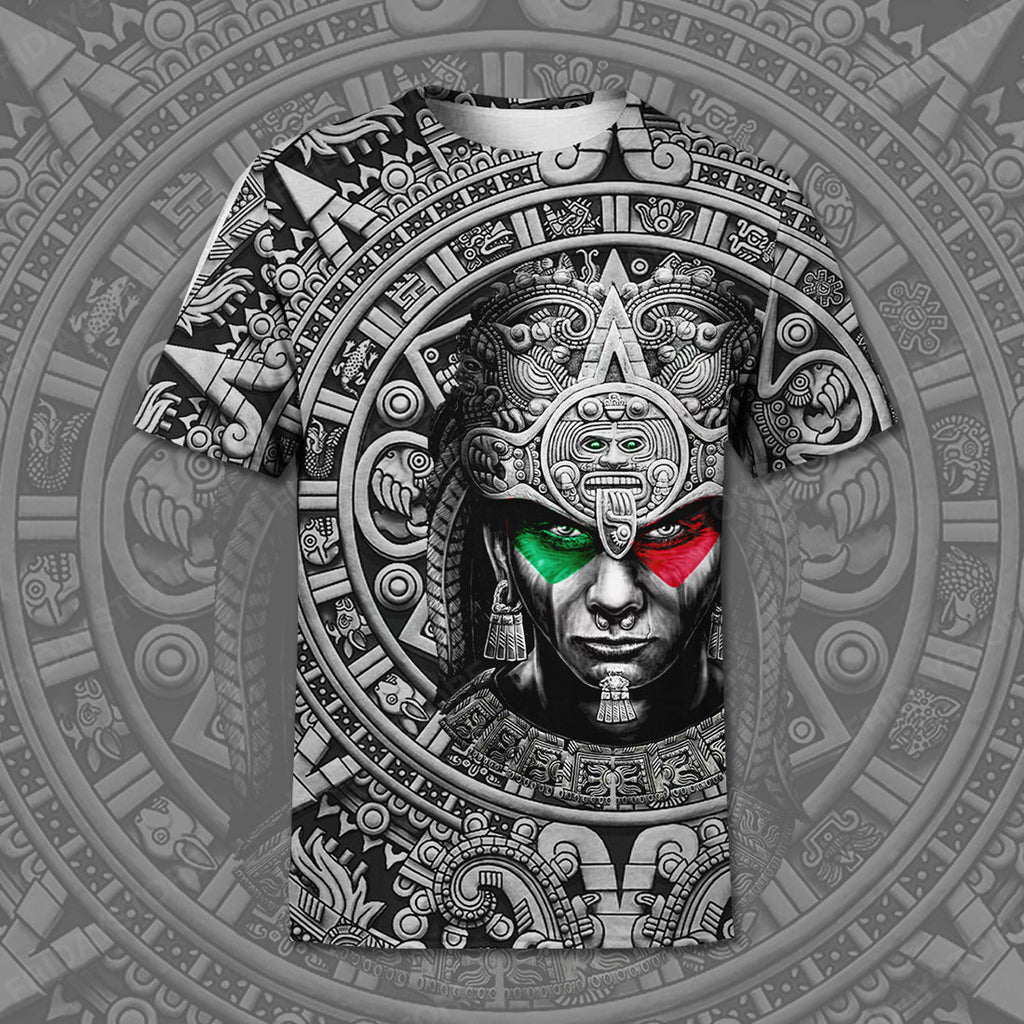 Gifury Mexican T-shirt Mexican Culture Aztec Warrior 3D T-shirt Mexican Hoodie Sweater Tank 2025