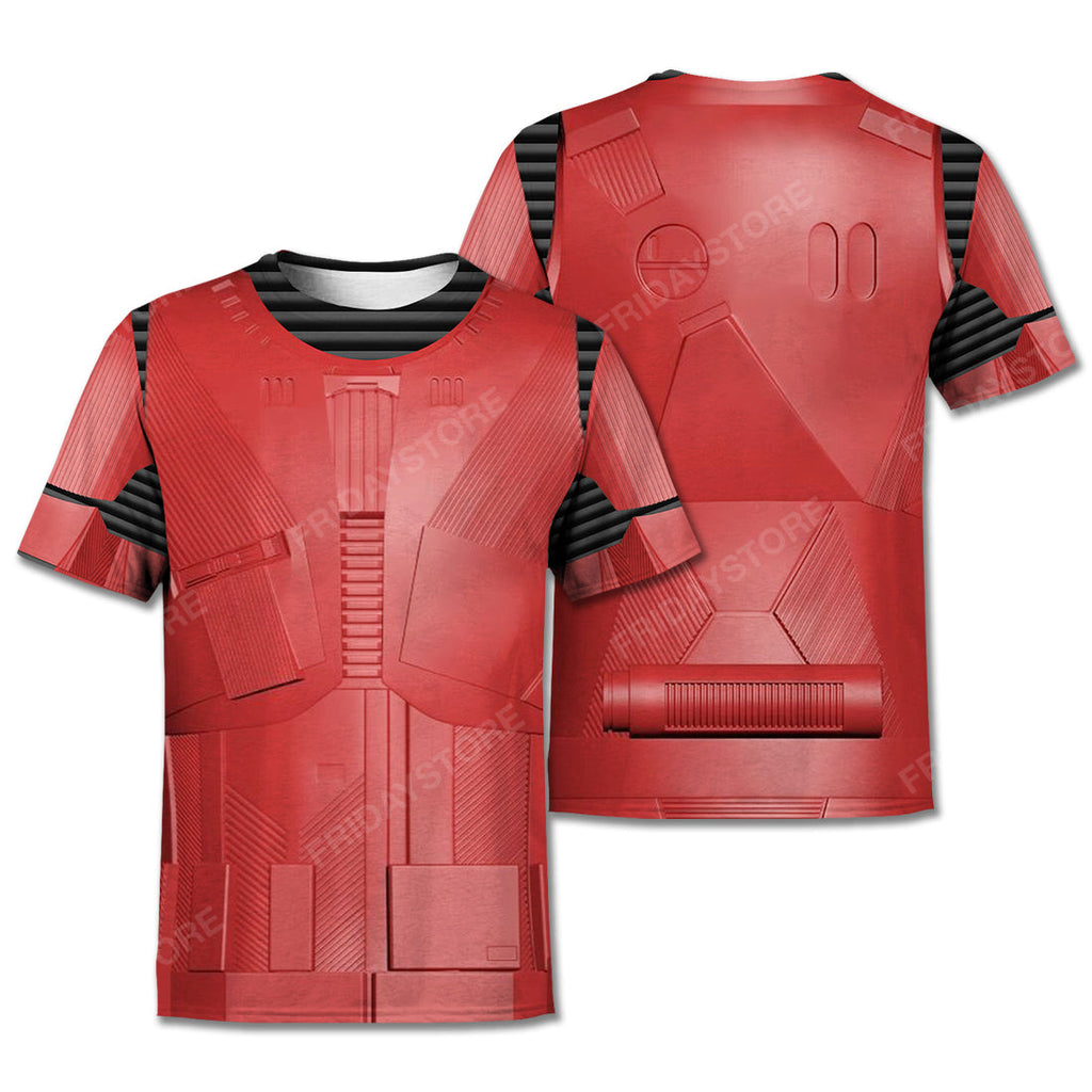 SW T-shirt SW Sith Trooper Costume 3d Red T-shirt Hoodie  