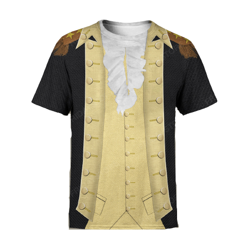 Men's Historical Hoodie Custom George Washington T-shirt Hoodie