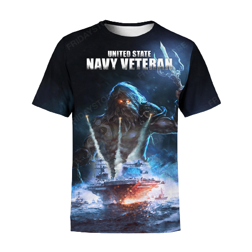 Veteran Hoodie Navy Veteran T-shirt Hoodie
