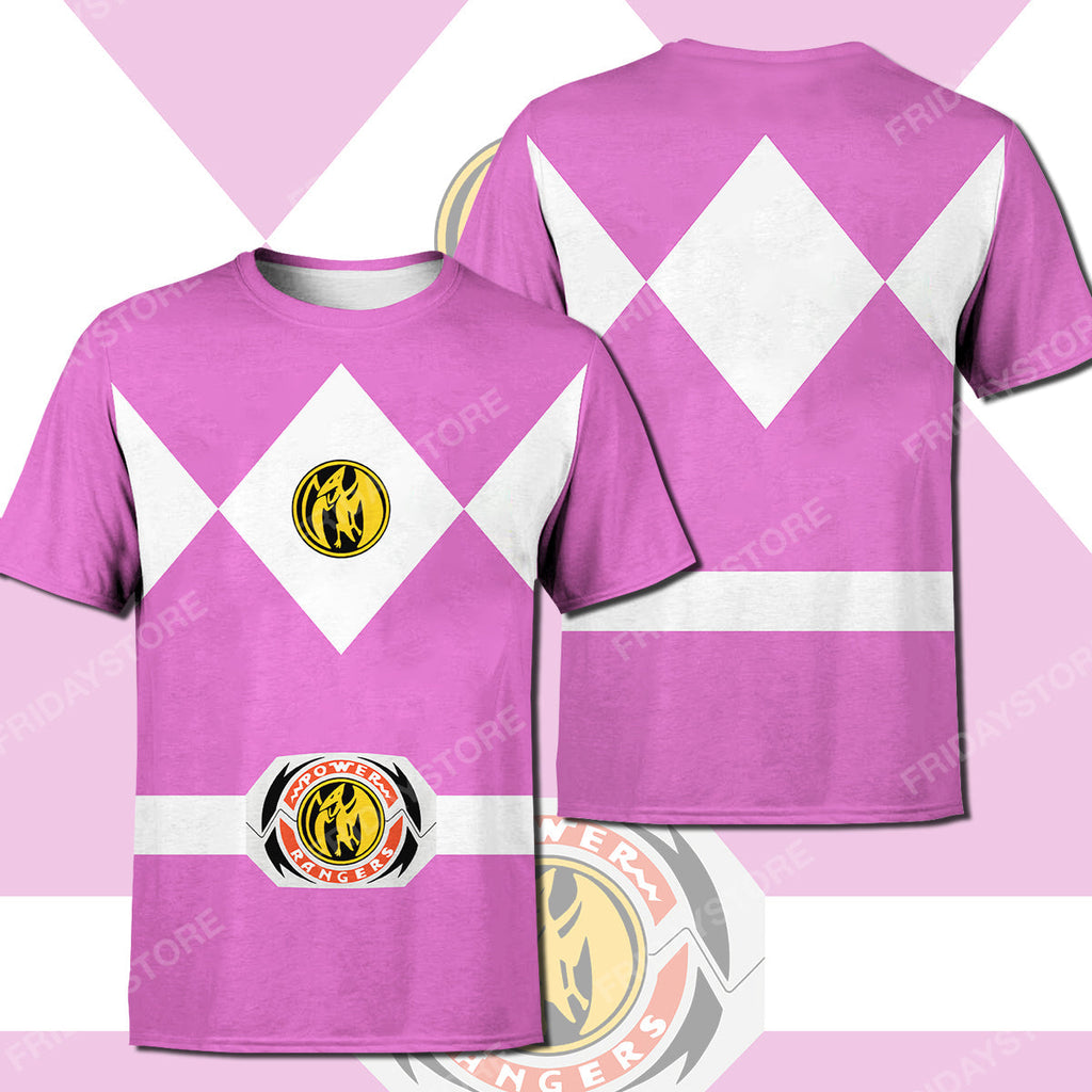  Power Ranger T-shirt Pink Power Ranger Costume T-shirt Awesome Power Ranger Hoodie Sweater Tank 2025