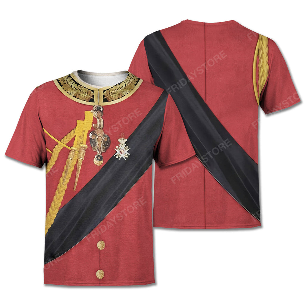 Historical T-Shirt Historical Arthur Wellesley Suit 3d Costume Hoodie Historical Hoodie