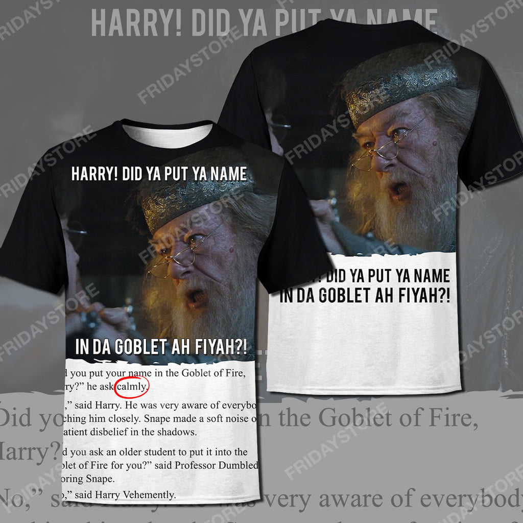  HP T-shirt Funny Meme Did Ya Put Ya Name T-shirt Funny Awesome HP Tank Apparel 2023