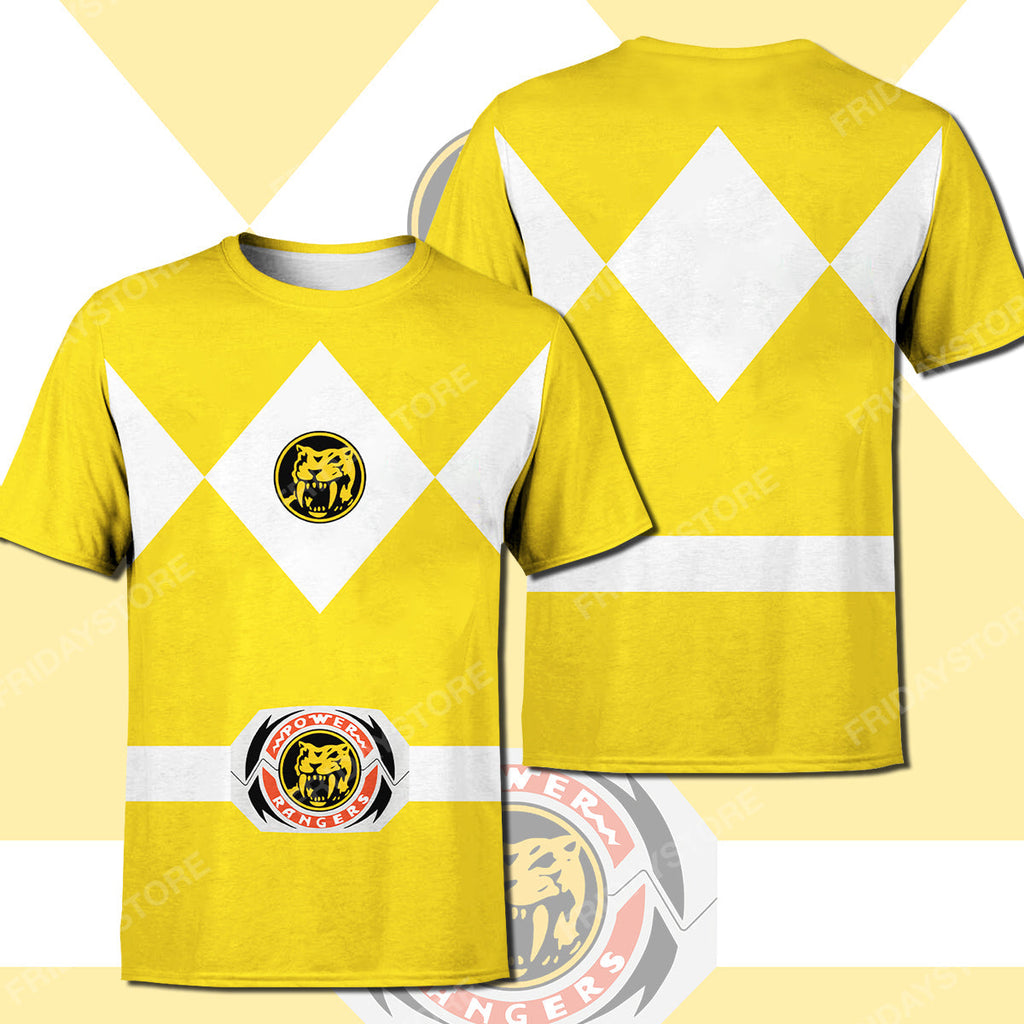  Power Ranger Hoodie Yellow Power Ranger Costume T-shirt Amazing Power Ranger Shirt Sweater Tank 2025