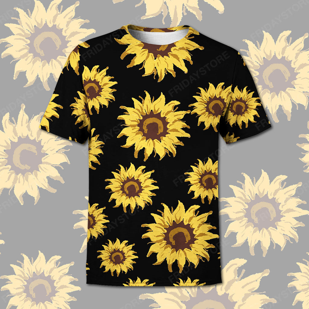 Gifury Sunflower Hoodie Women Yellow Sunflower T-shirt Sunflower Shirt Sweater Tank 2025