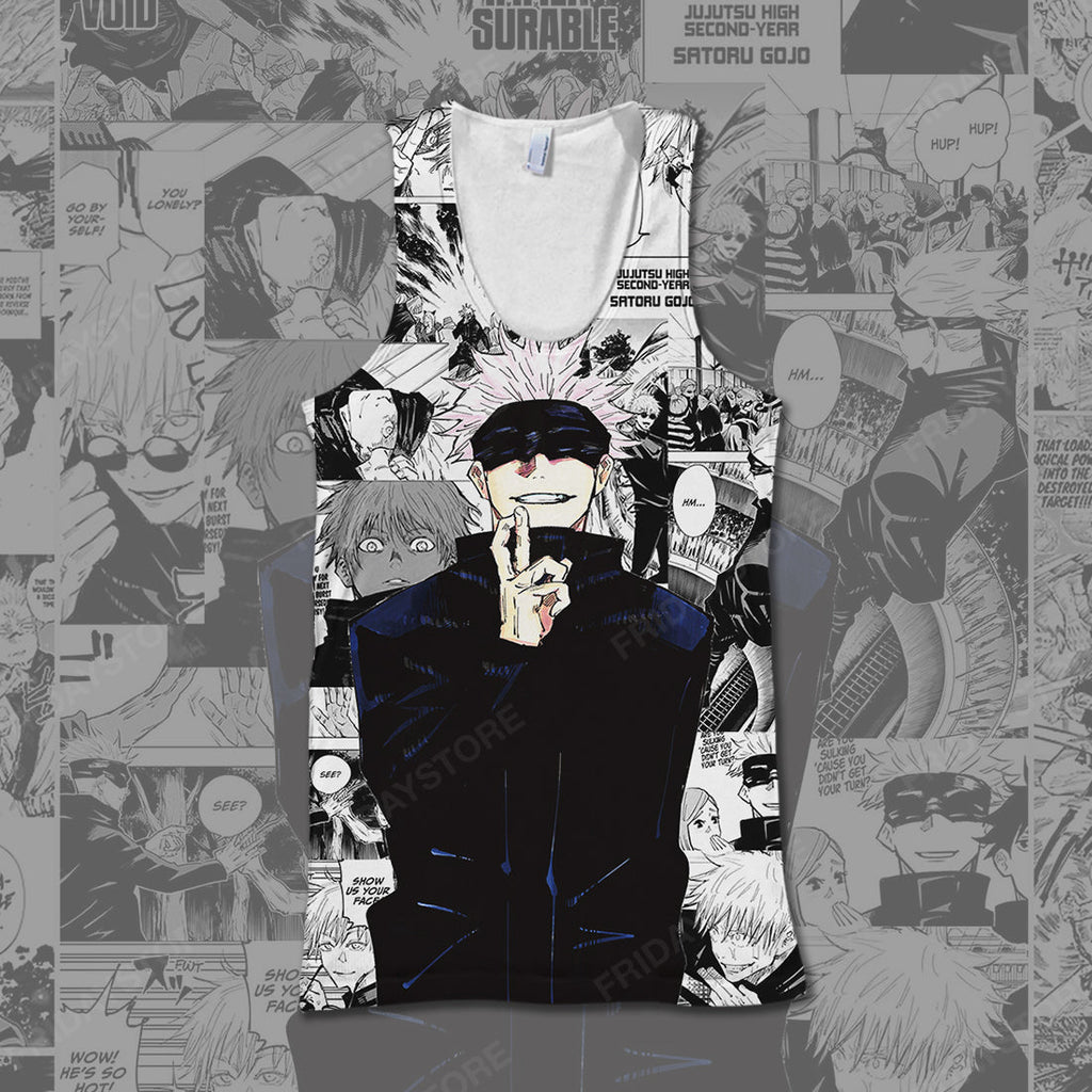  Jujutsu Kaisen T-shirt Jujutsu Kaisen Gojo Black White T-shirt Jujutsu Kaisen Hoodie Jujutsu Kaisen Sweater Tank 