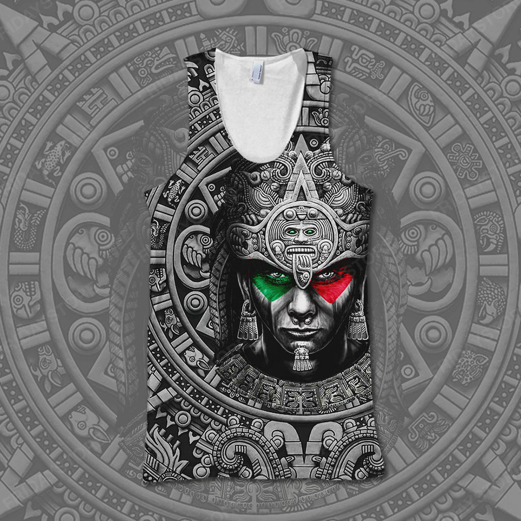 Gifury Mexican T-shirt Mexican Culture Aztec Warrior 3D T-shirt Mexican Hoodie Sweater Tank 2024