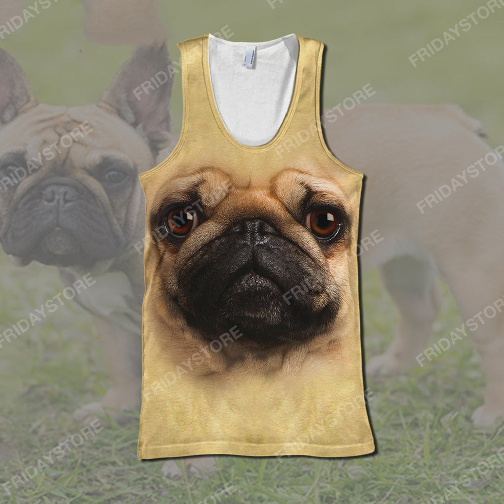 Gifury Dog T-shirt French Bulldog All Over Print 3D T-shirt French Bulldog Dog Graphic Shirt Dog Hoodie Sweater Tank 2024