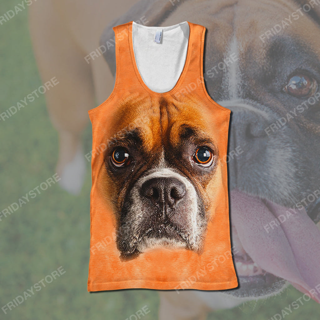 Gifury Dog T-shirt Boxer All Over Print 3D  T-shirt Boxer Dog Graphic Shirt Dog Hoodie Sweater Tank 2024