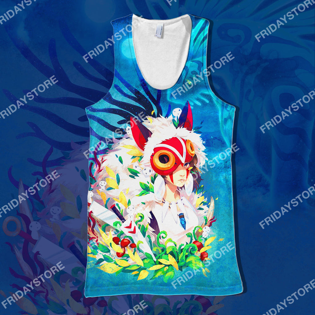  S.Ghibli T-shirt S.Ghibli Princess San And Forest Spirit T-shirt Amzing High Quality S.Ghibli Hoodie Sweater Tank 