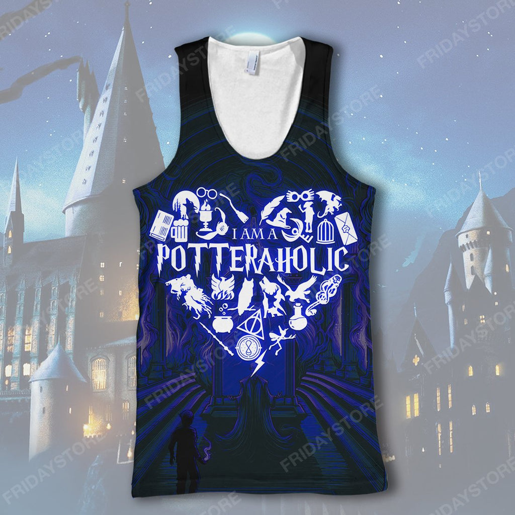  HP T-shirt I Am A Potteraholic T-shirt Cool High Quality HP Hoodie Sweater Tank 2025