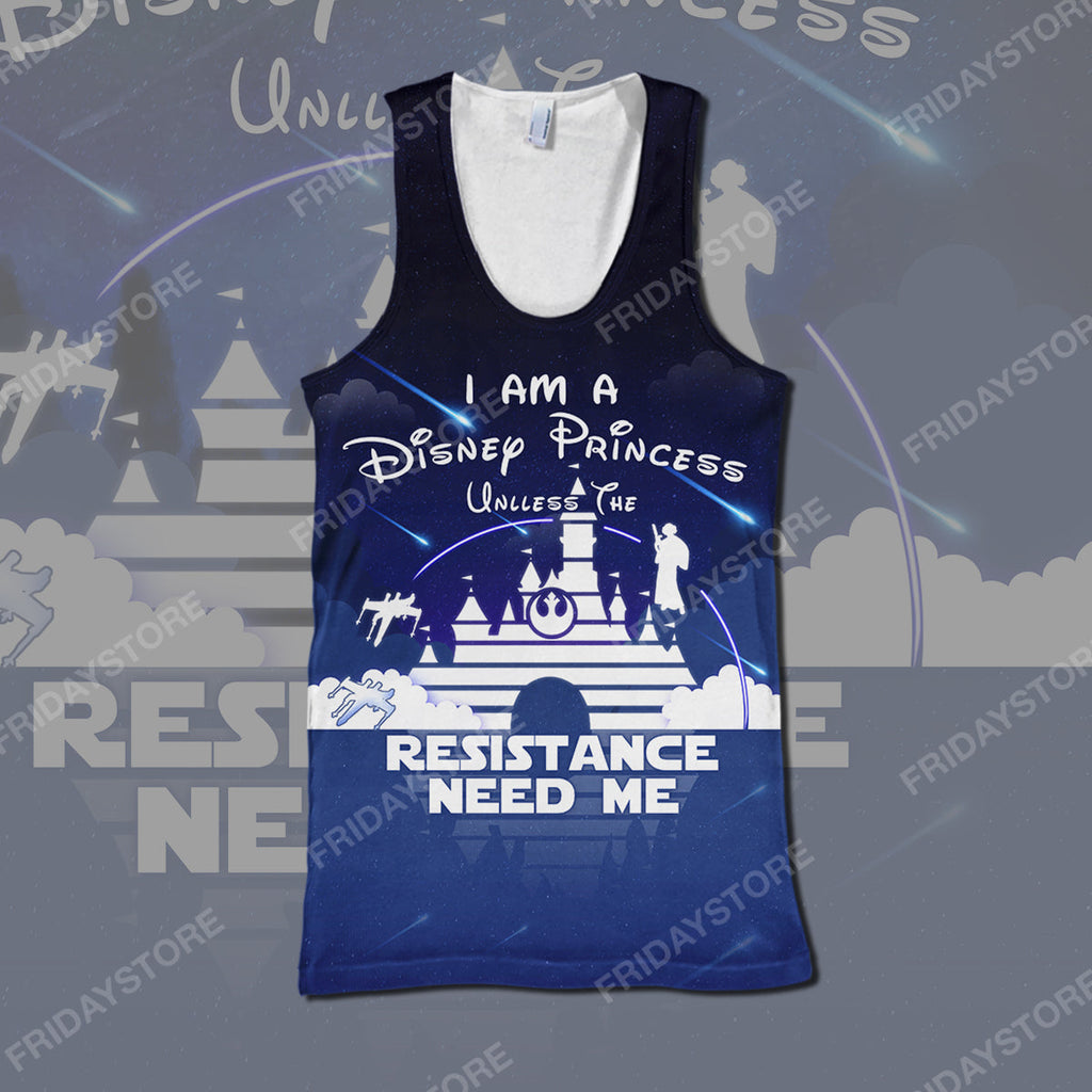  SW DN T-shirt I'm A DN Princess Unless The Resistance Needs Me T-shirt High Quality SW DN Hoodie Sweater Tank 2024