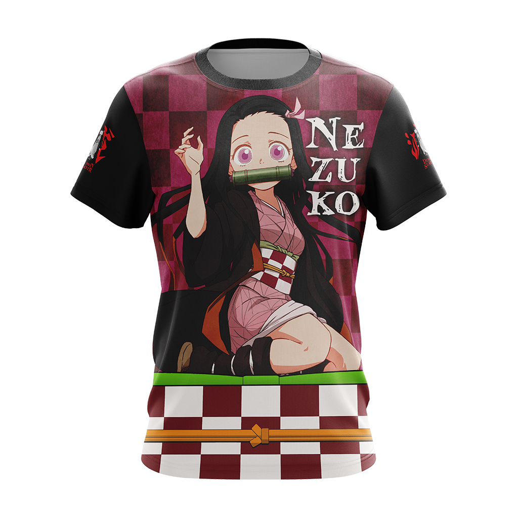  Demon Slayer Shirt Nezuko Kamado Black Pink Hoodie Demon Slayer Hoodie