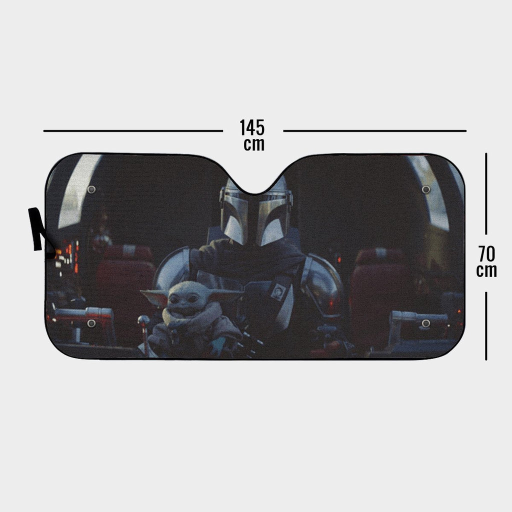  Star Wars Car Sun Shade The Mandalorian The Child Auto Sun Shade