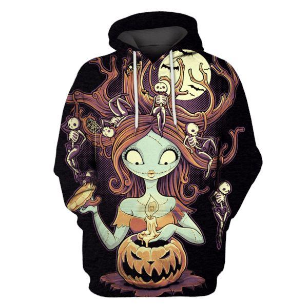  TNBC T-shirt Sally Halloween Night Skeleton Hoodie TNBC Hoodie