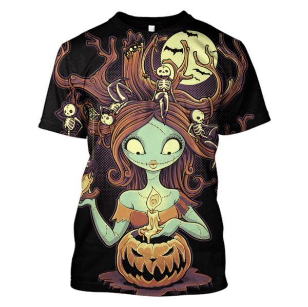  TNBC T-shirt Sally Halloween Night Skeleton Hoodie TNBC Hoodie