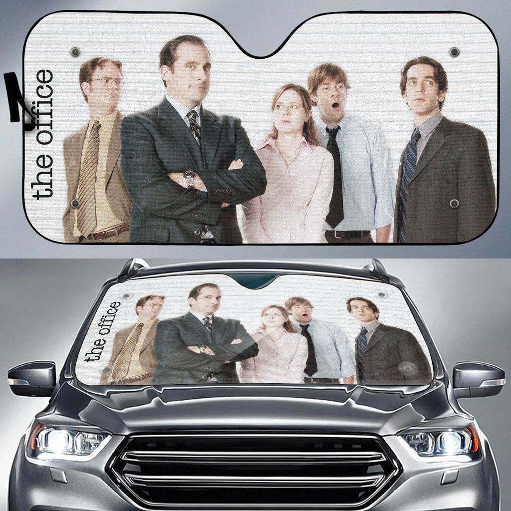  The Office Car Sun Shade The Office Cast Character Michael Scott Dwight Schrute Auto Sun Shade