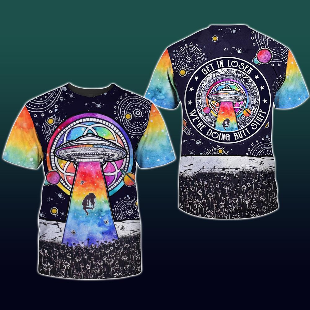 Gifury UFO T-shirt UFO Abduction Girl Space Black T-shirt UFO Hoodie UFO Apparel 2023