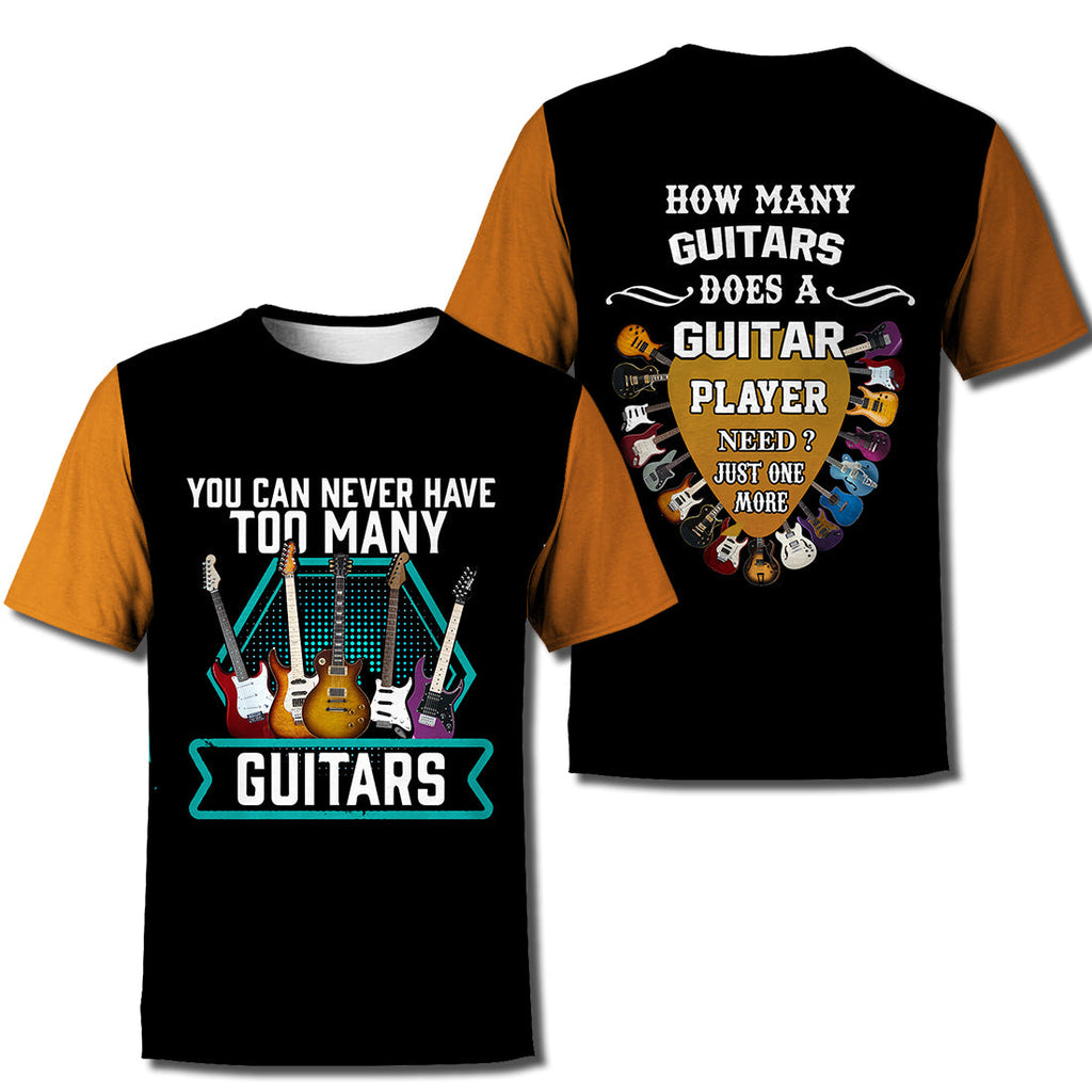 Gifury Guitars T-shirt 3D Print Guitars Quotes T-shirt Guitars Hoodie Sweater Tank 2024