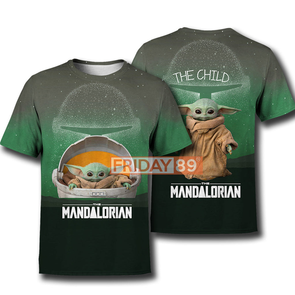  SW T-shirt The Child The Mandalorian Baby Yoda All Over Print T-shirt SW Hoodie Sweater Tank 2024