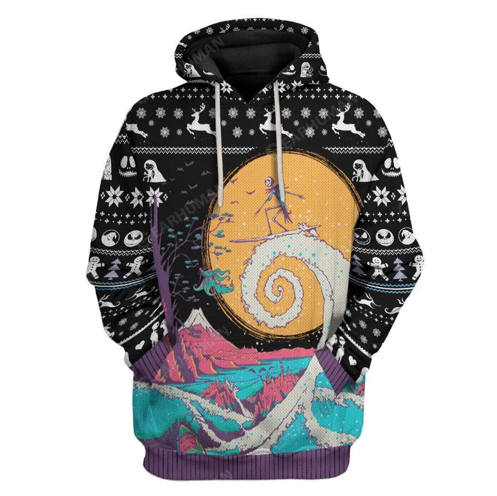  TNBC Shirt Jack Skellington Surfing Hoodie TNBC Hoodie