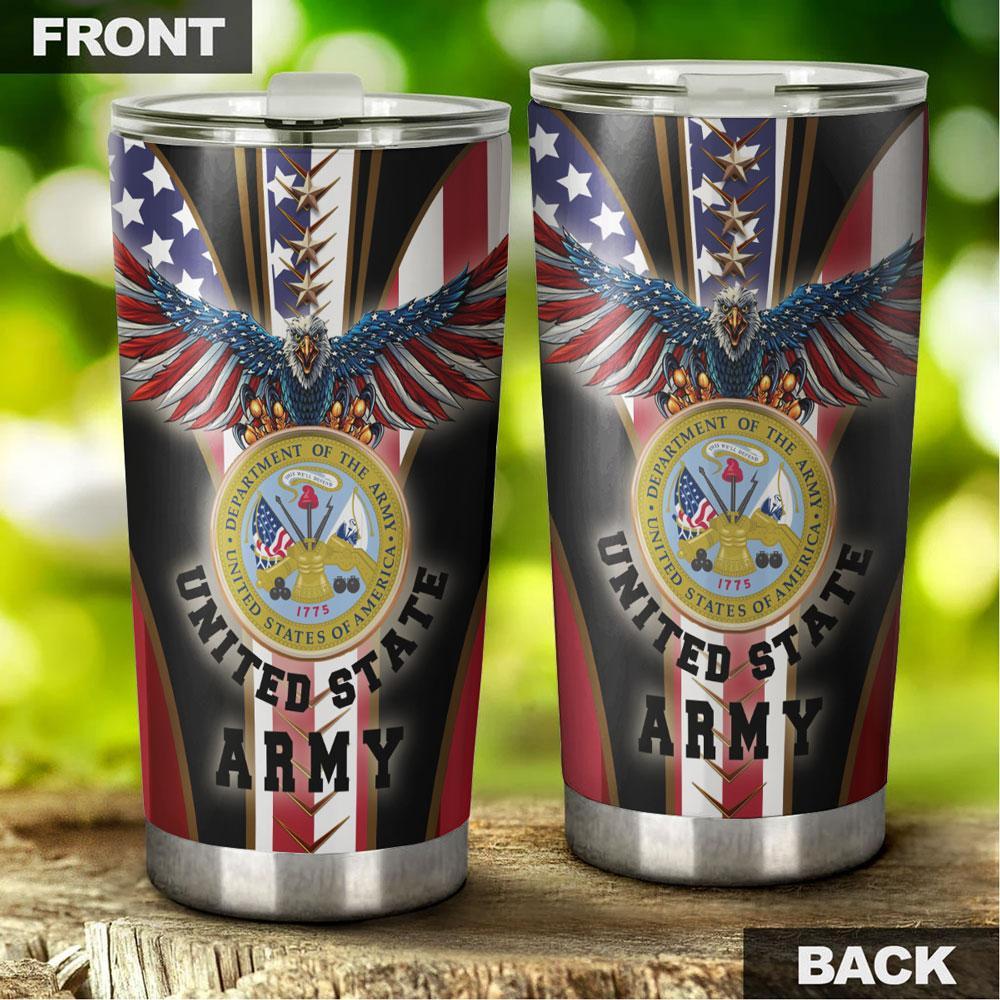 Friday89 Vateran Tumbler 20oz United States Department Of The Army Tumbler 20oz