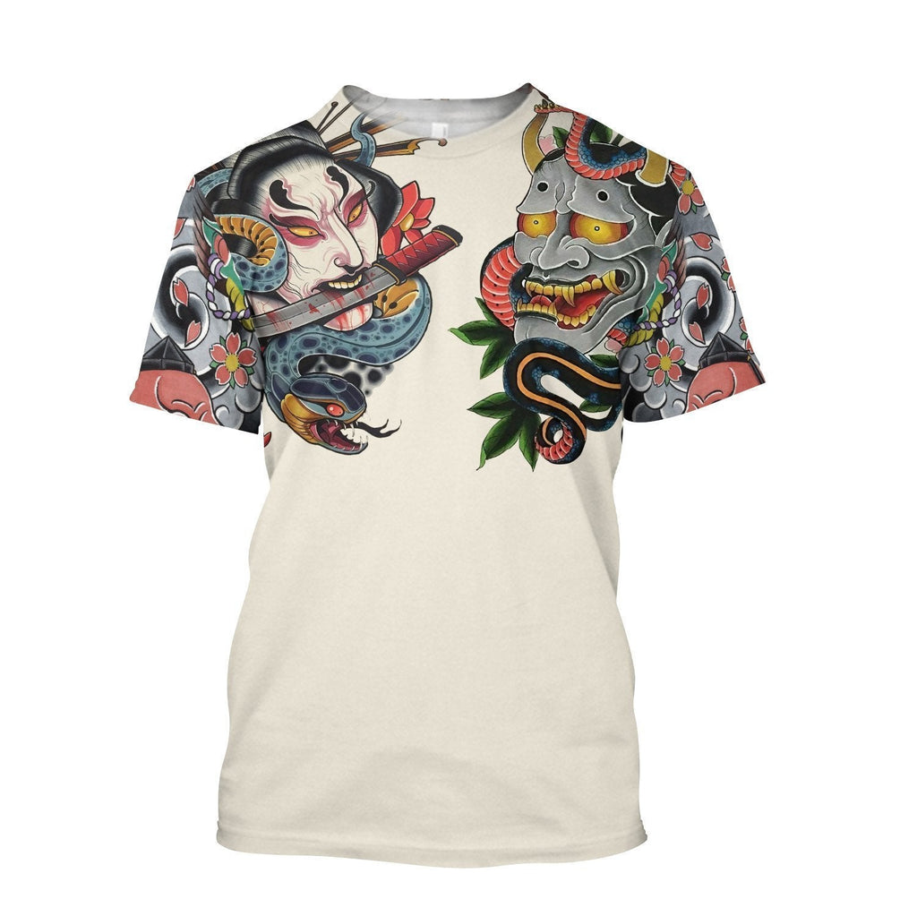 Gifury Japan T-shirt Japanese Tengu Tattoo Art Japan Culture T-shirt Japan Hoodie Apparel 2024