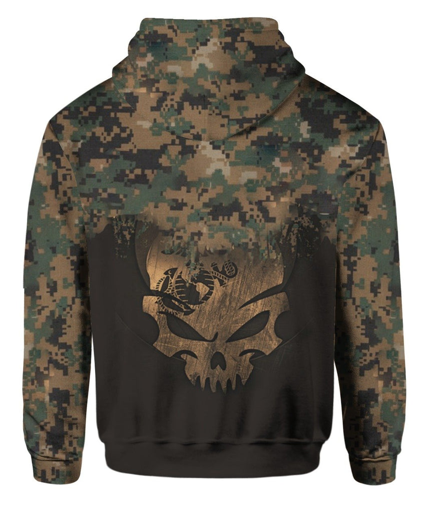 Veteran Shirt Marine Veteran Skull Eagle Camouflage Black Hoodie Veteran Hoodie