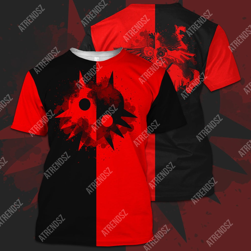  Legend Of Zelda Shirt Black Red Majora's Mask T-shirt Legend Of Zelda Hoodie Sweater Tank 