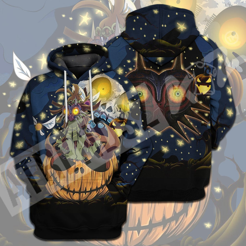  Legend Of Zelda Halloween Shirt Skull Kid Pumpkin The Moon Majora's Mask T-shirt Legend Of Zelda Hoodie 